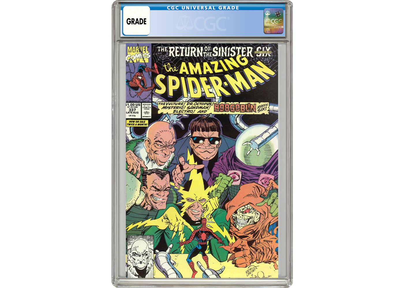 Marvel Amazing Spider-Man (1963 1st Series) #337 Comic Book CGC Graded - US