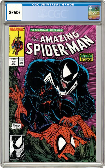 Marvel Amazing Spider-Man #316 (Venom Cover) Comic Book CGC Graded - US