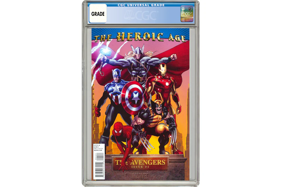 Marvel Avengers (2010 4th Series) #1B Comic Book CGC Graded