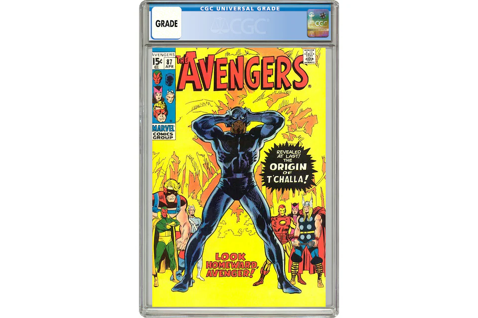 Marvel Avengers #87 (Origin of Black Panther) Comic Book CGC Graded