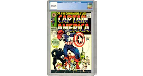 Marvel Captain America #100 "1st Issue" (Black Panther App.) Comic Book CGC Graded