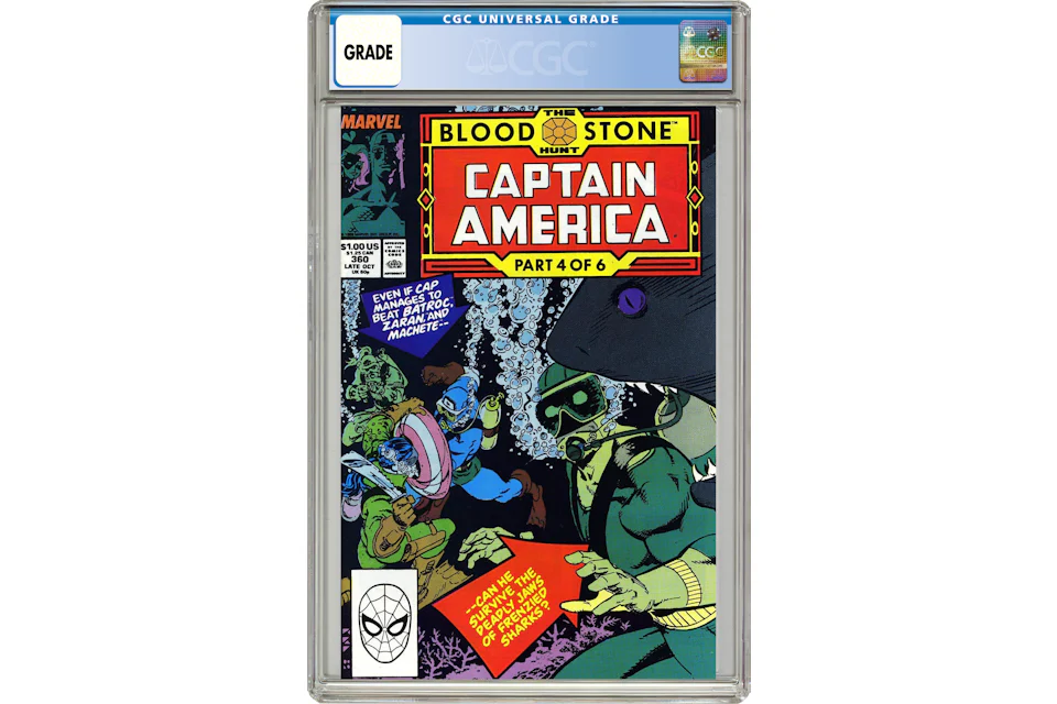 Marvel Captain America (1968 1st Series) #360 Comic Book CGC Graded