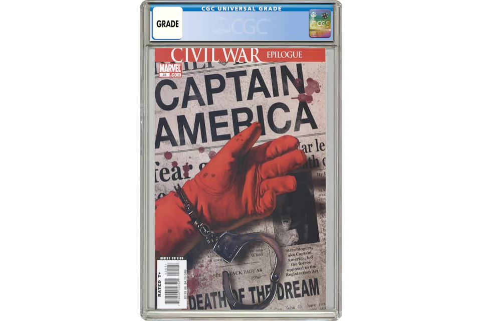 Marvel Captain America (2004 5th Series) #25A Comic Book CGC Graded