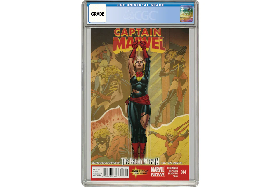 Marvel Captain Marvel (2012 #7th Series) #14A.D Comic Book CGC Graded
