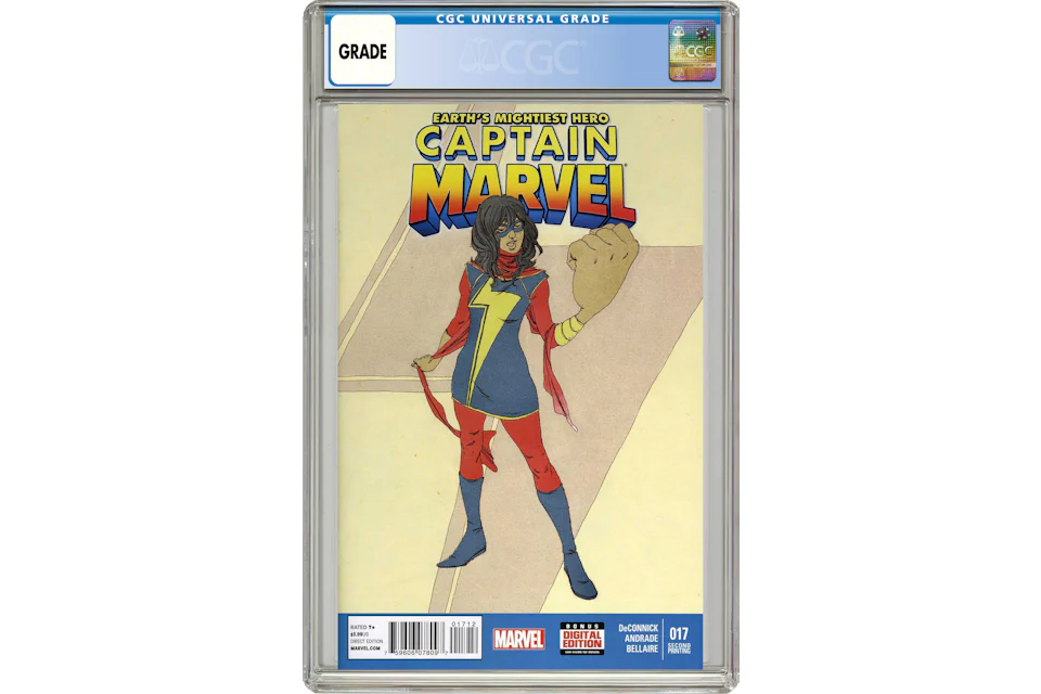 Marvel Captain Marvel (2012 #7th Series) #17C Comic Book CGC Graded - US