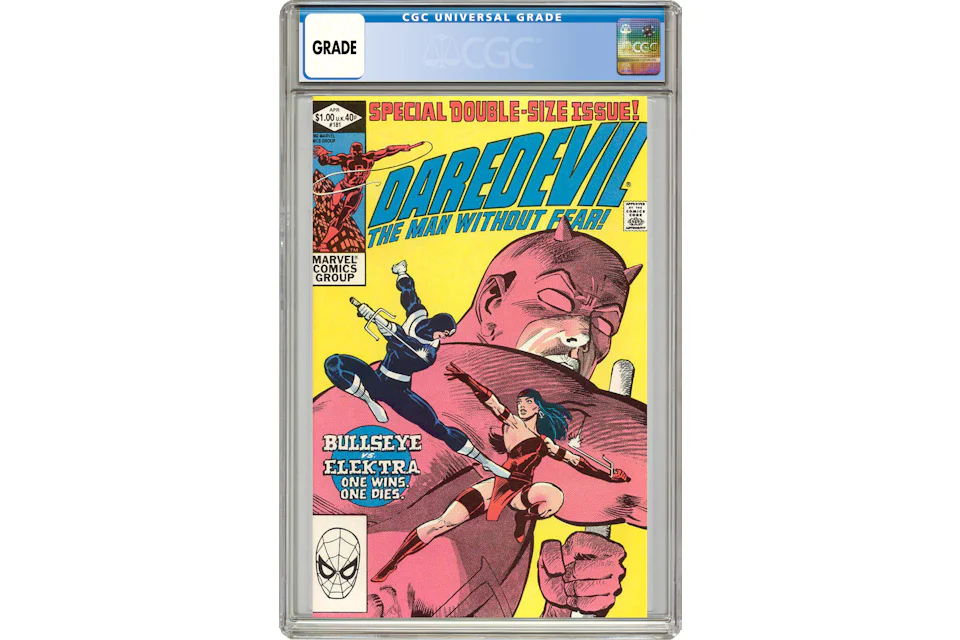 Marvel Daredevil #181 (Death of Elektra) Comic Book CGC Graded