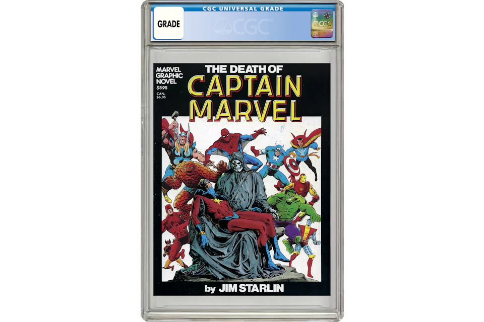 Marvel Death of Captain Marvel GN (1982 Marvel) #1-1ST Comic Book CGC ...
