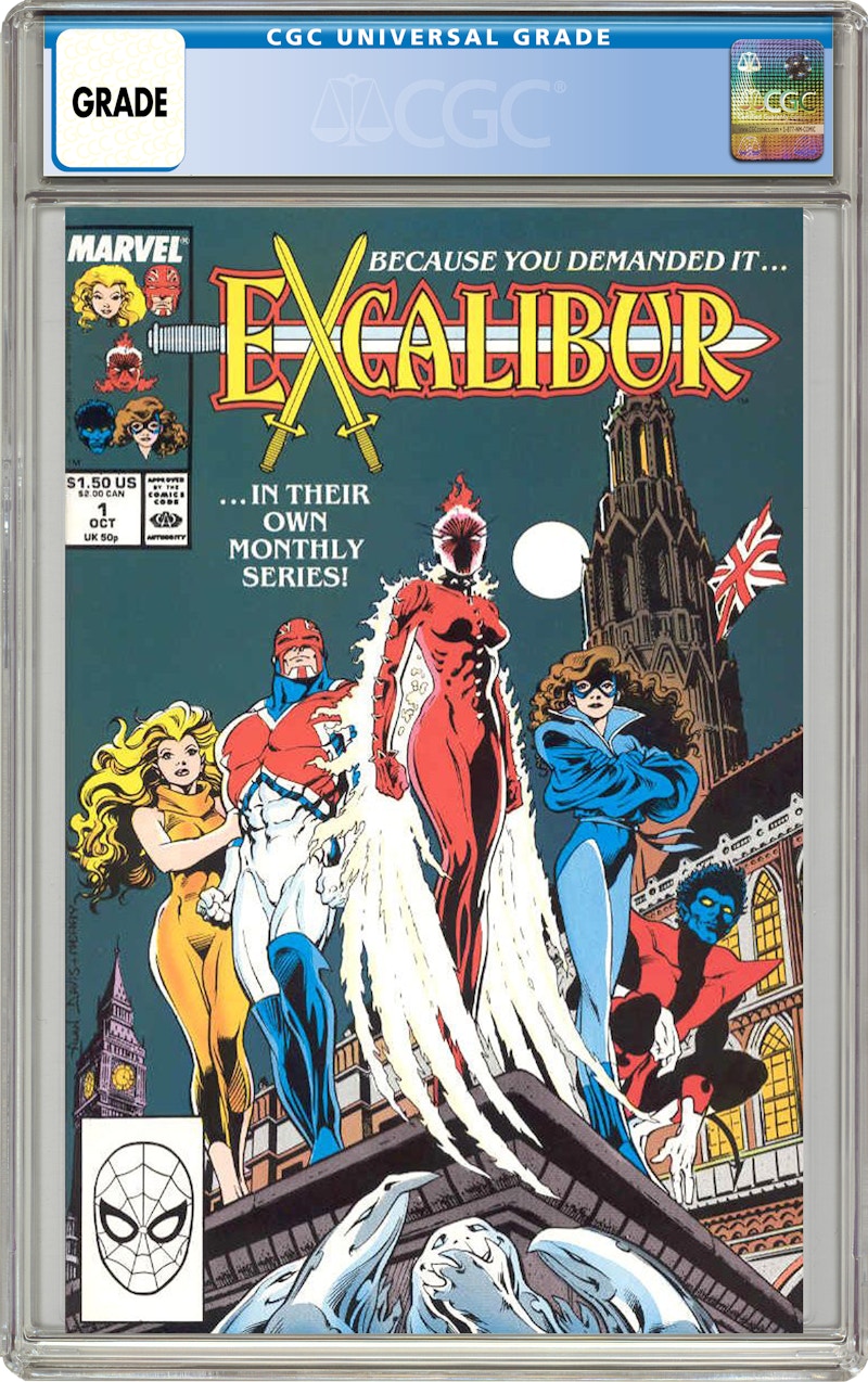 Marvel Excalibur (1988 1st Series) #1 Comic Book CGC Graded - JP