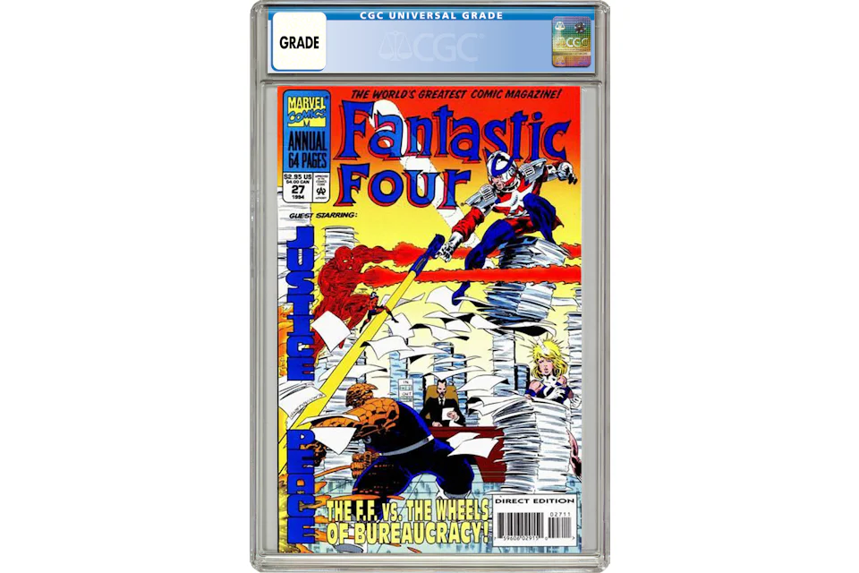 Marvel Fantastic Four (1961 1st Series) Annual #27 Comic Book CGC Graded