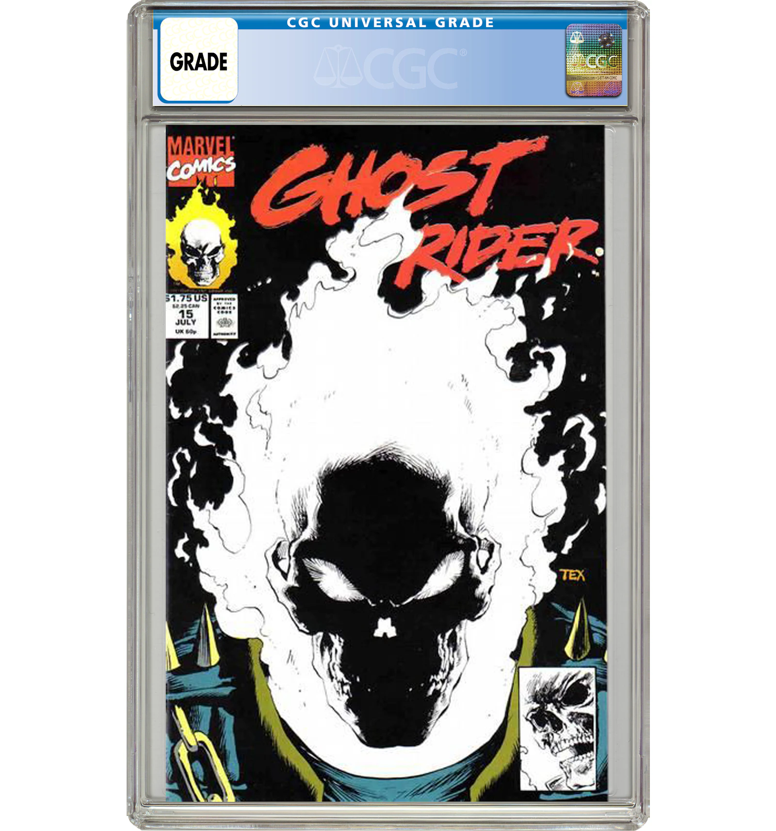 Marvel Ghost Rider #15 Comic Book CGC Graded - JP