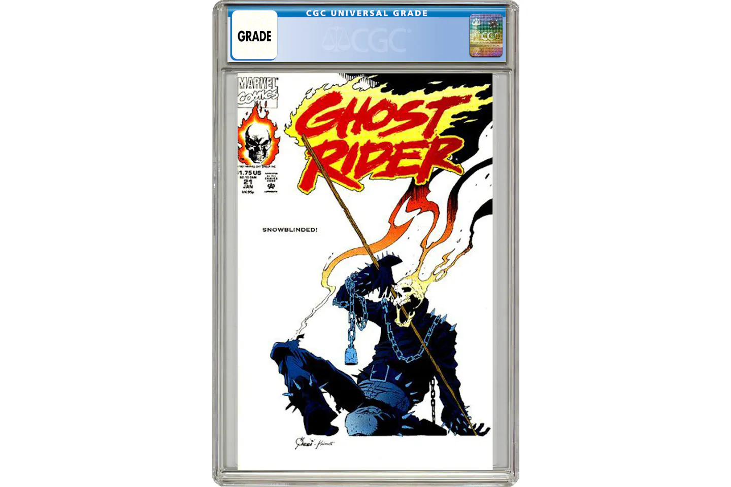 Marvel Ghost Rider (1990 2nd Series) #21 Comic Book CGC Graded - CN