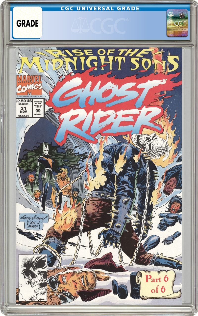 Marvel Ghost Rider (1990 2nd Series) #31U Comic Book CGC Graded