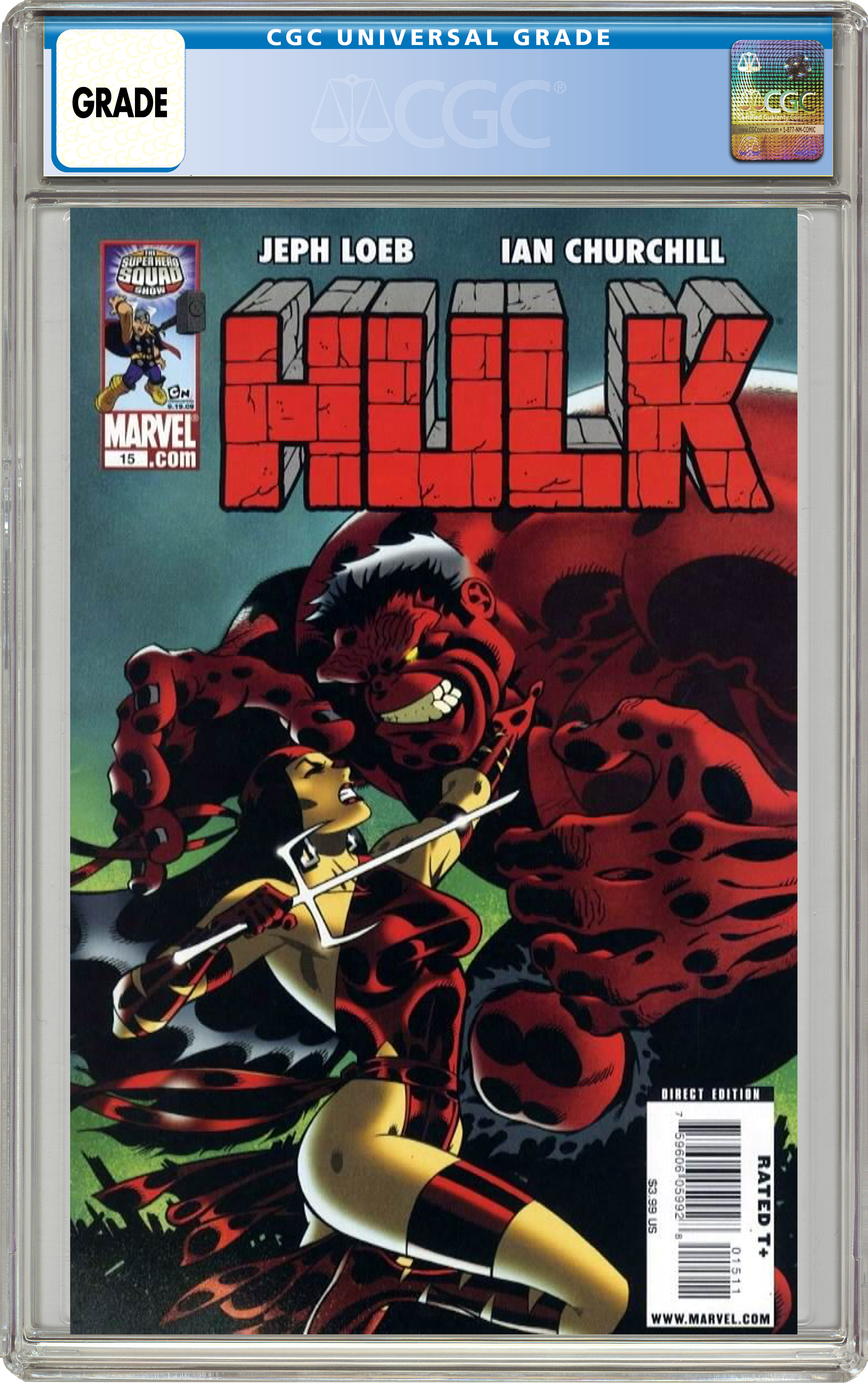 Marvel Hulk (2008 Marvel) #15A Comic Book CGC Graded - US