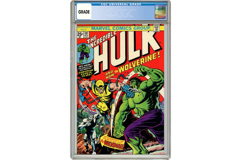 Marvel Incredible Hulk #181 (1st App. of Wolverine) Comic Book CGC Graded