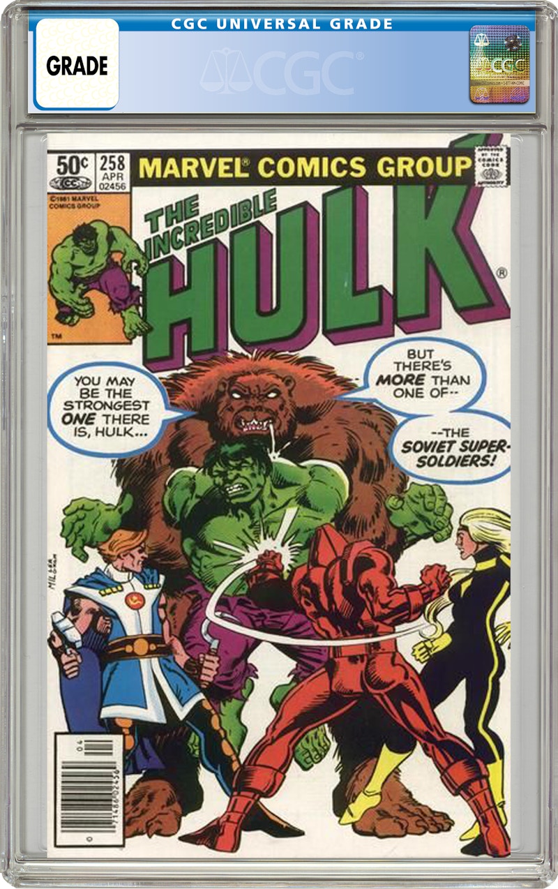 Marvel Incredible Hulk (1962 Marvel 1st Series) #258 Comic Book CGC ...