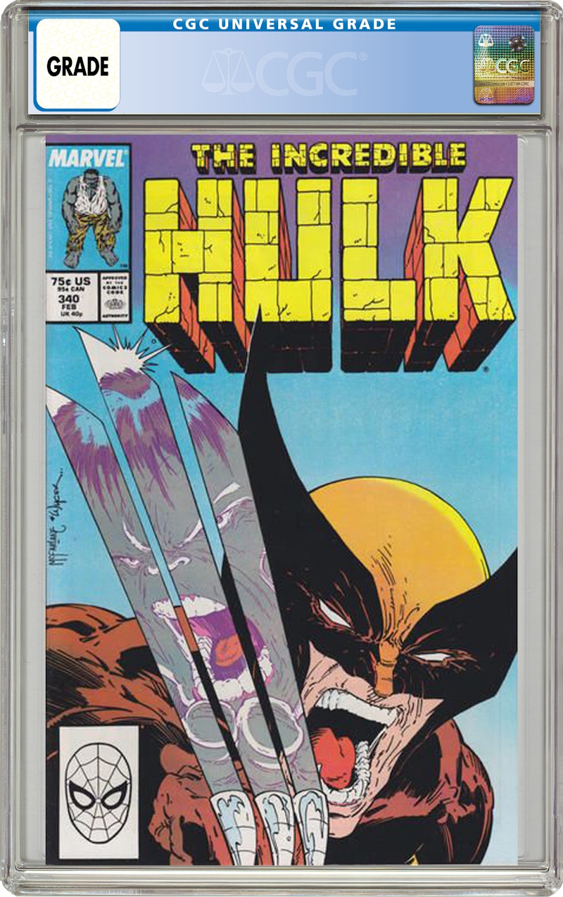 Marvel Incredible Hulk #340 Comic Book CGC Graded - US