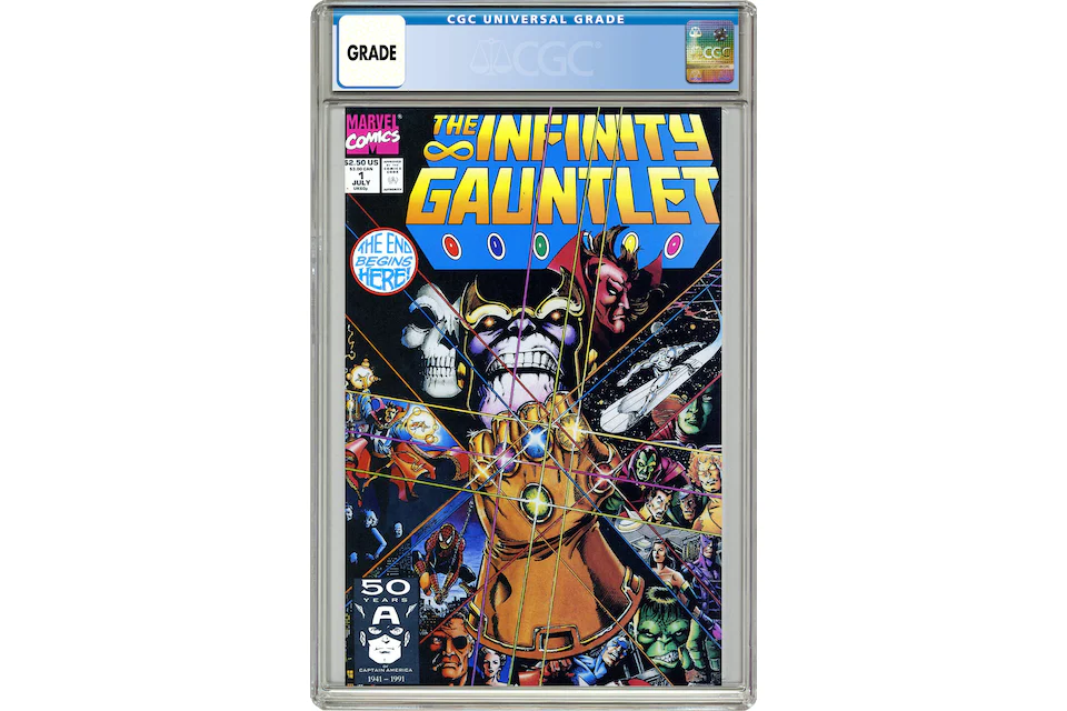 Marvel Infinity Gauntlet #1 Comic Book CGC Graded