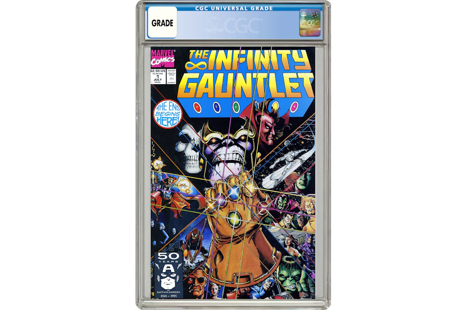 Marvel Infinity Gauntlet #1 Comic Book CGC Graded - JP