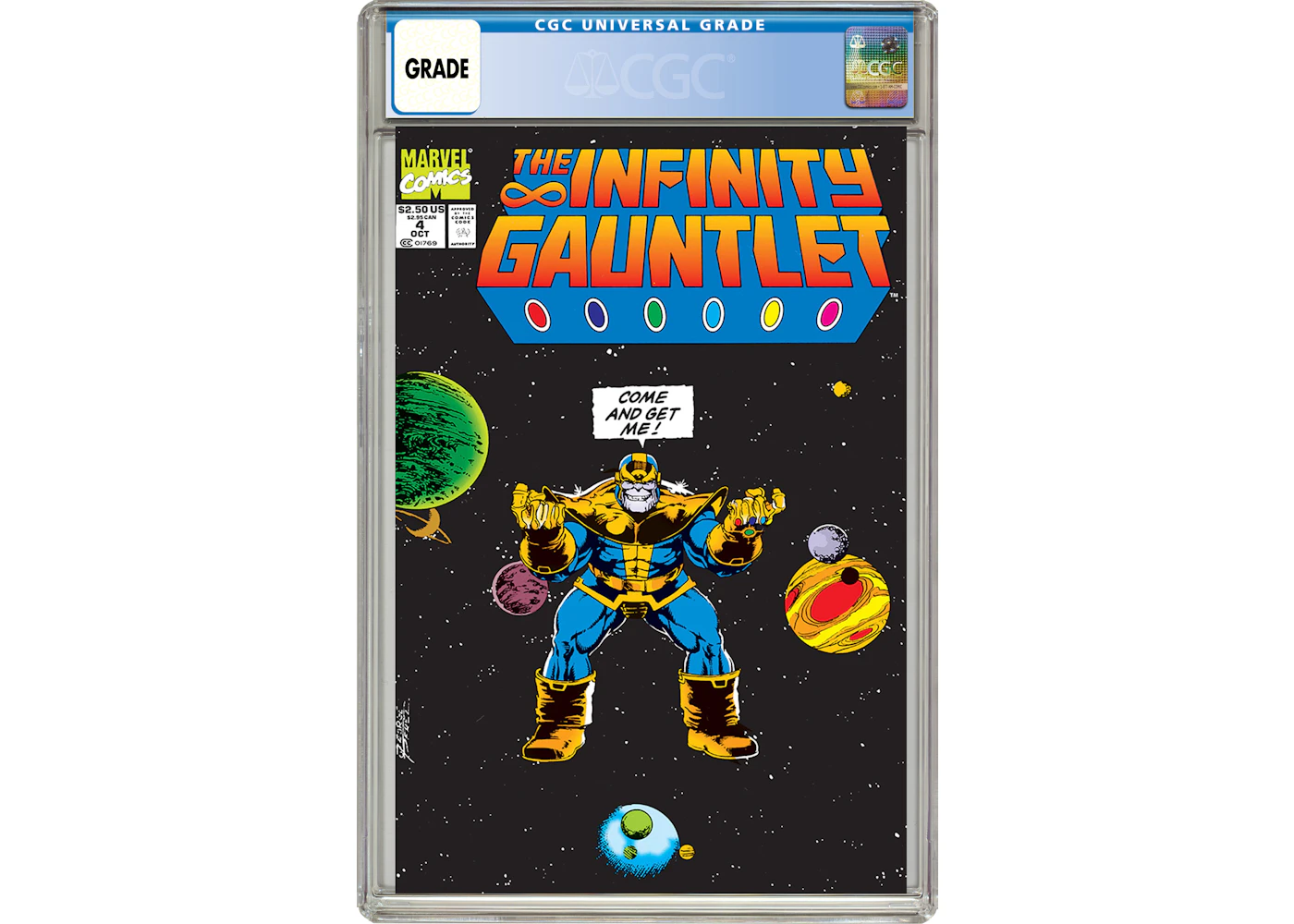 Marvel Infinity Gauntlet #4 Comic Book CGC Graded - US