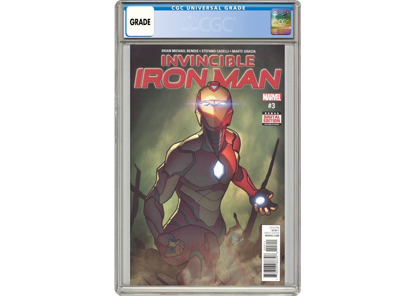 Marvel Invincible Iron Man (2017 3rd Series) #3A Comic Book CGC Graded - MX