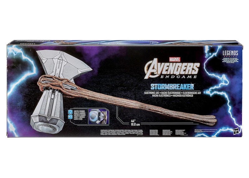 Marvel Legends Avenger Endgame Thor s Stormbreaker Electronic Axe Silver