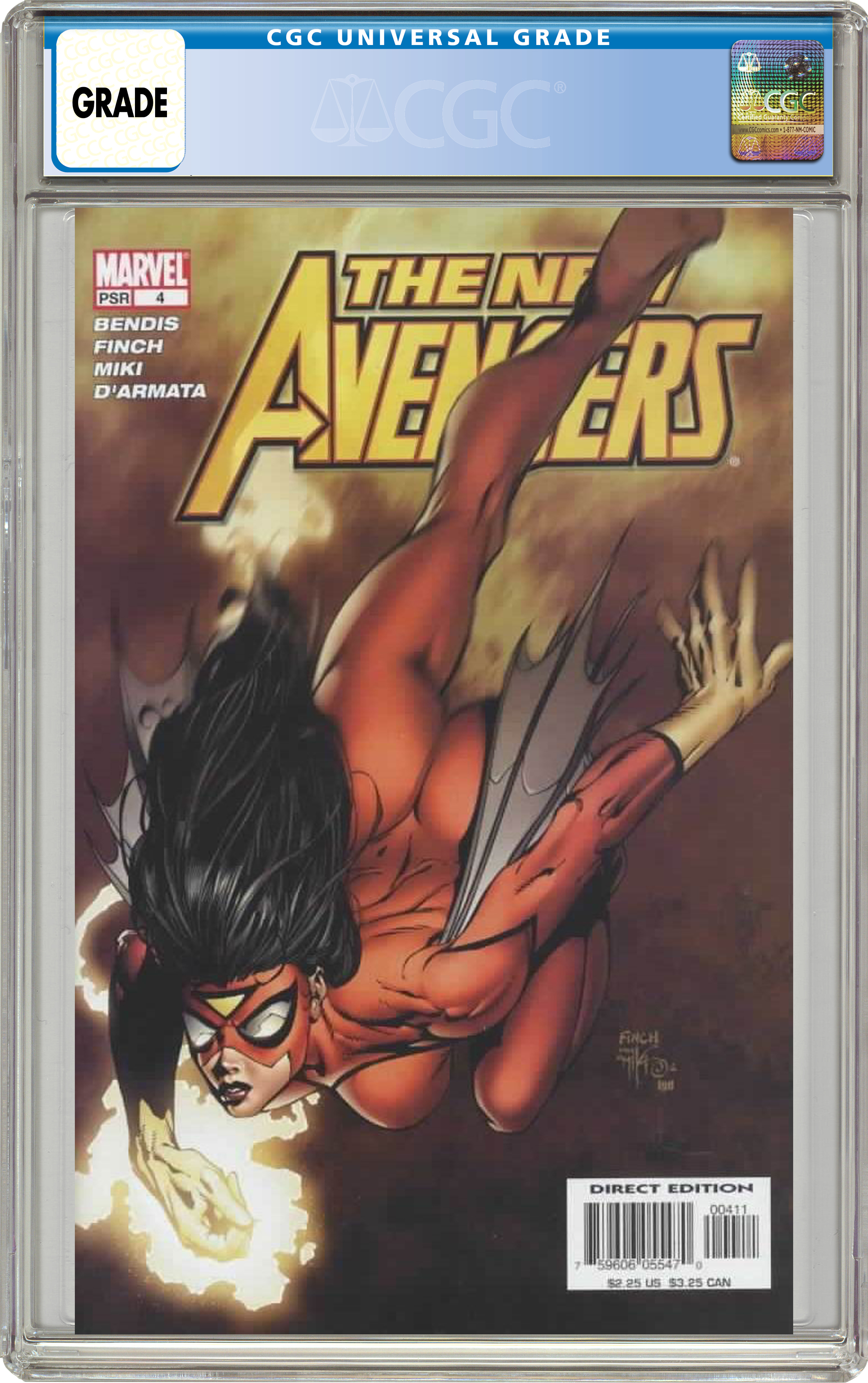 Marvel New Avengers (2005 1st Series) #4A Comic Book CGC Graded - US