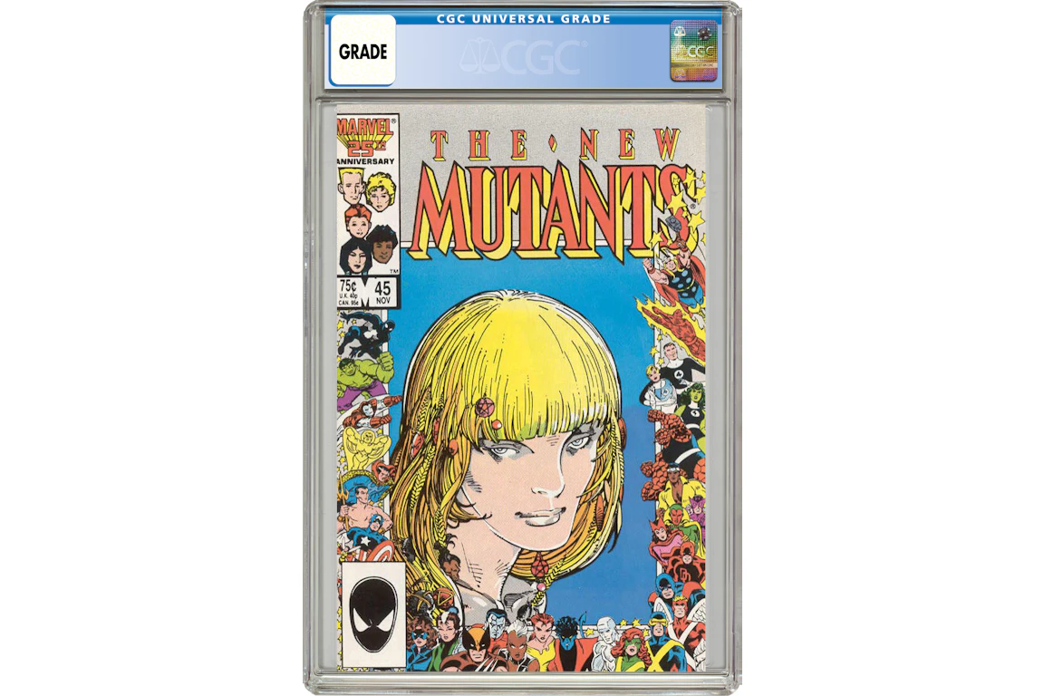 Marvel New Mutants (1983 1st Series) #45 Comic Book CGC Graded