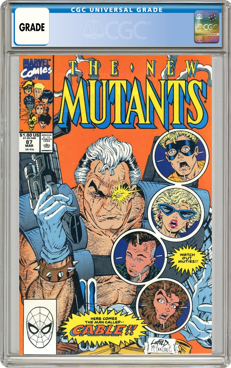 Marvel New Mutants #87 (1st App. of Cable) Comic Book CGC Graded - US