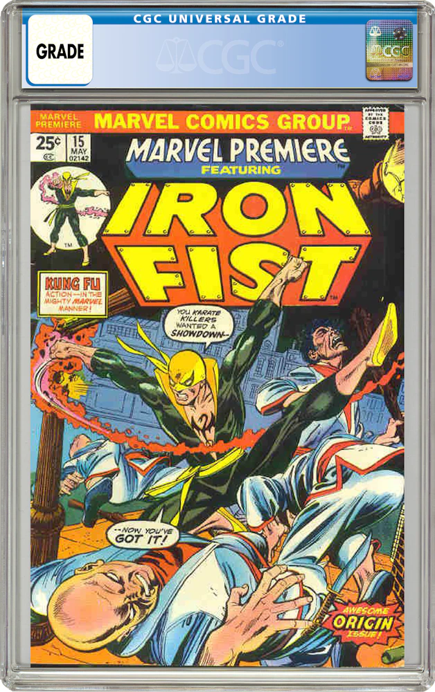 Marvel Premiere #15 CGC 9.0 Origin & 1st App. of Iron Fist - Android's  Amazing Comics