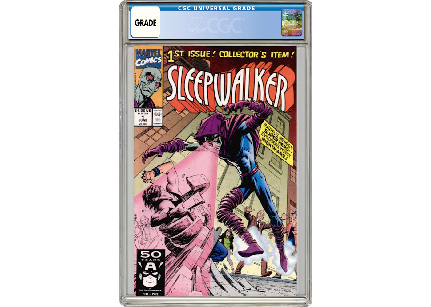 Marvel Sleepwalker (1991) #1 Comic Book CGC Graded - US