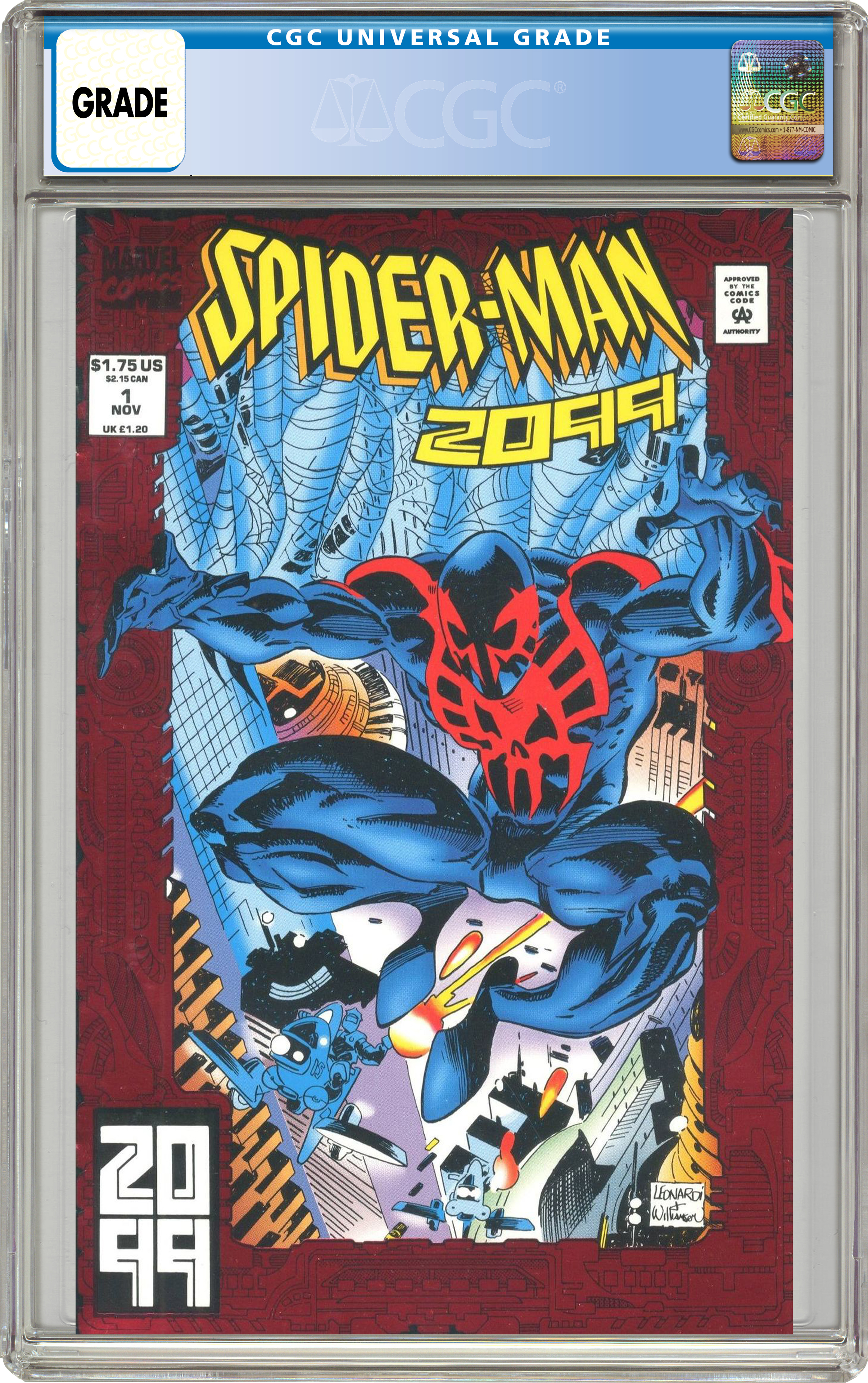 Marvel Spider-Man 2099 #1 Comic Book CGC Graded - US