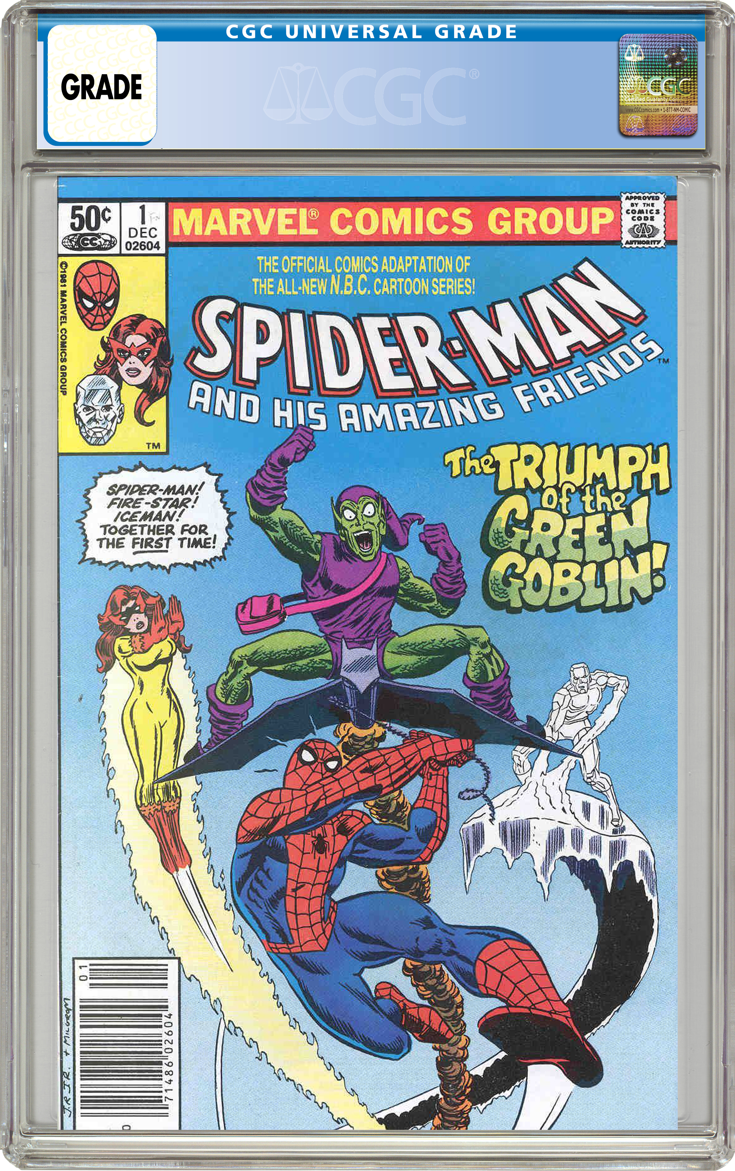 Marvel Spider-Man and His Amazing Friends (1981) #1 Comic Book CGC 