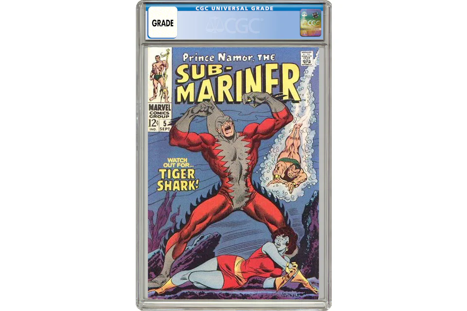 Marvel Sub-Mariner #5 (1st App. of Doctor Dorcas and Tiger Shark) Comic Book CGC Graded