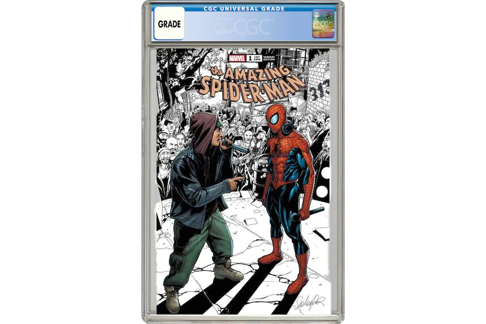 Marvel The Amazing Spider-Man (2022) #1 Eminem Spotlight Variant Comic Book CGC Graded