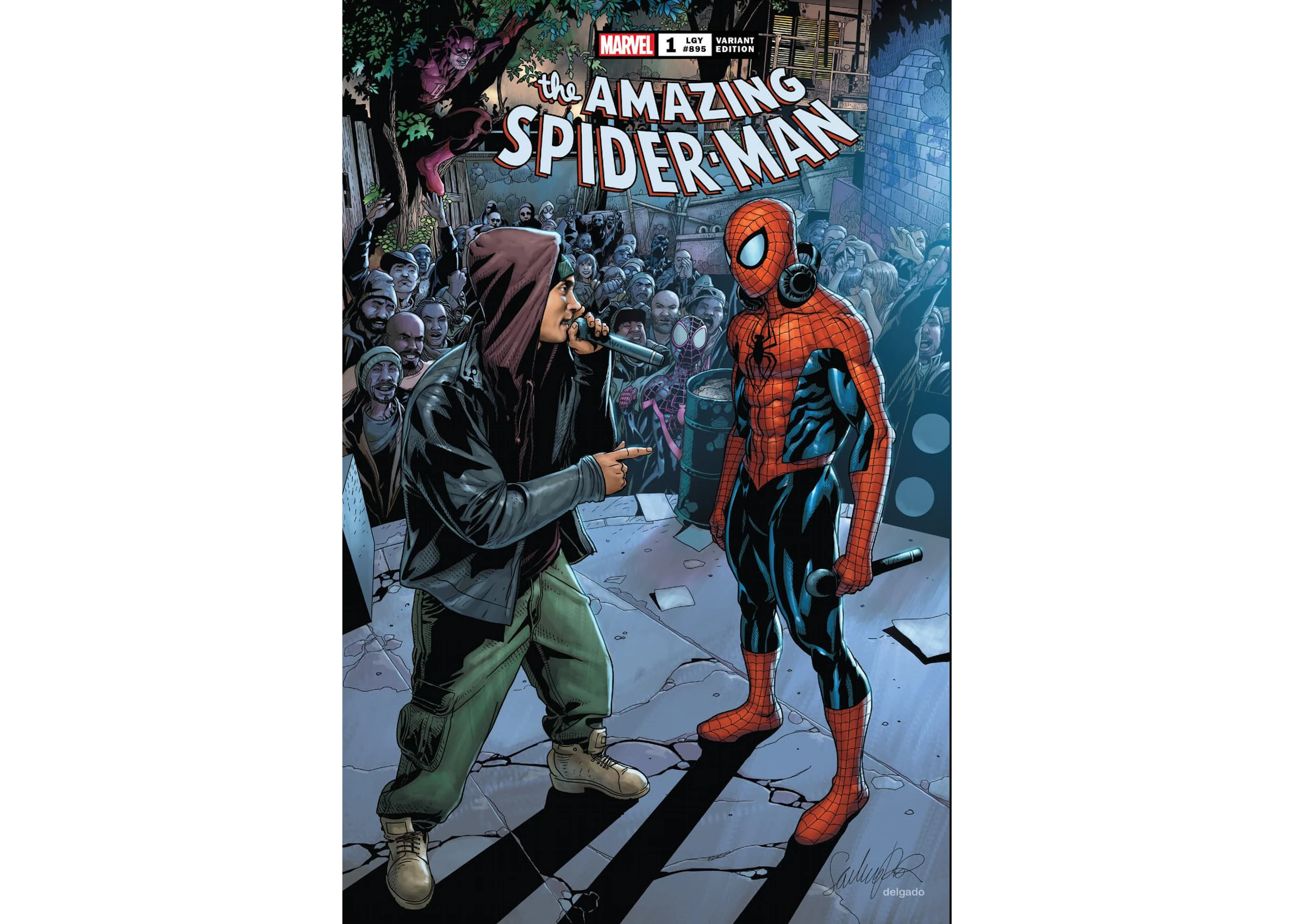 Ejecutable bancarrota Precipicio Marvel The Amazing Spider-Man (2022) #1 Eminem Variant Comic Book - ES
