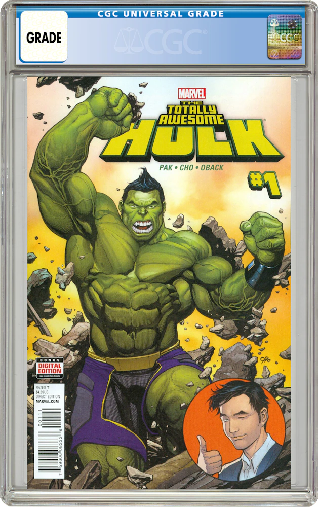 Marvel Totally Awesome Hulk (2016 Marvel) #1A Comic Book CGC Graded - US
