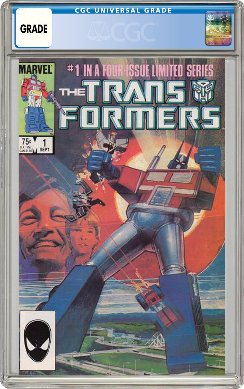 Marvel Transformers 1 Comic Book CGC Graded US