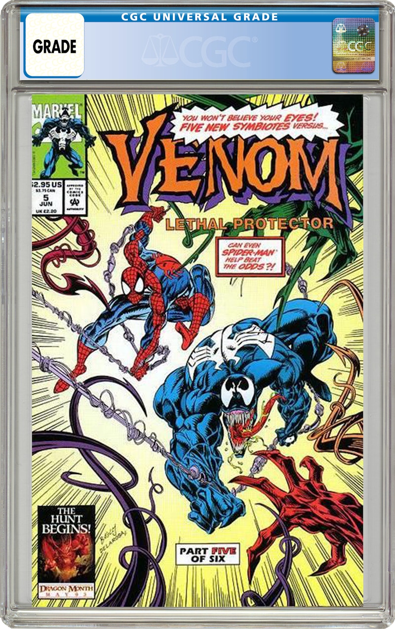 Marvel Venom Lethal Protector #5 Comic Book CGC Graded
