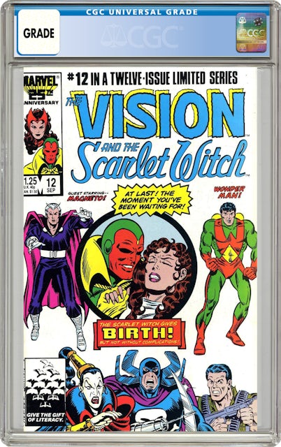 Marvel Vision and the Scarlet Witch (1985 2nd Series) #8 Comic Book CGC  Graded - US