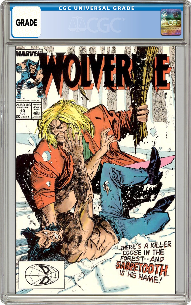 Marvel Wolverine #10 (Sabretooth App.) Comic Book CGC Graded - GB