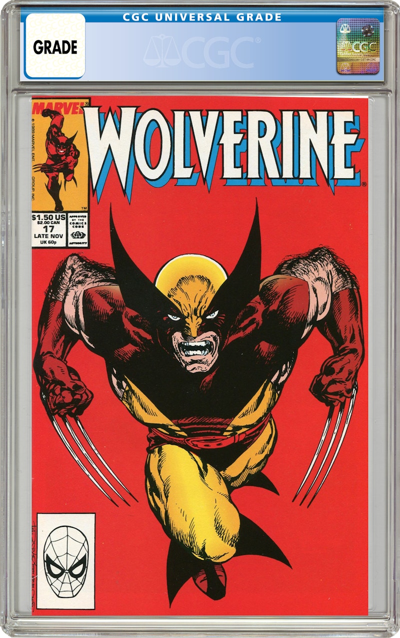 Marvel Wolverine (1988 1st Series) #17 Comic Book CGC Graded - MX