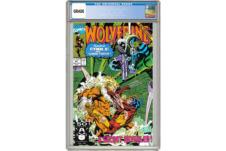 Marvel Wolverine (1988 1st Series) #41 Comic Book CGC Graded