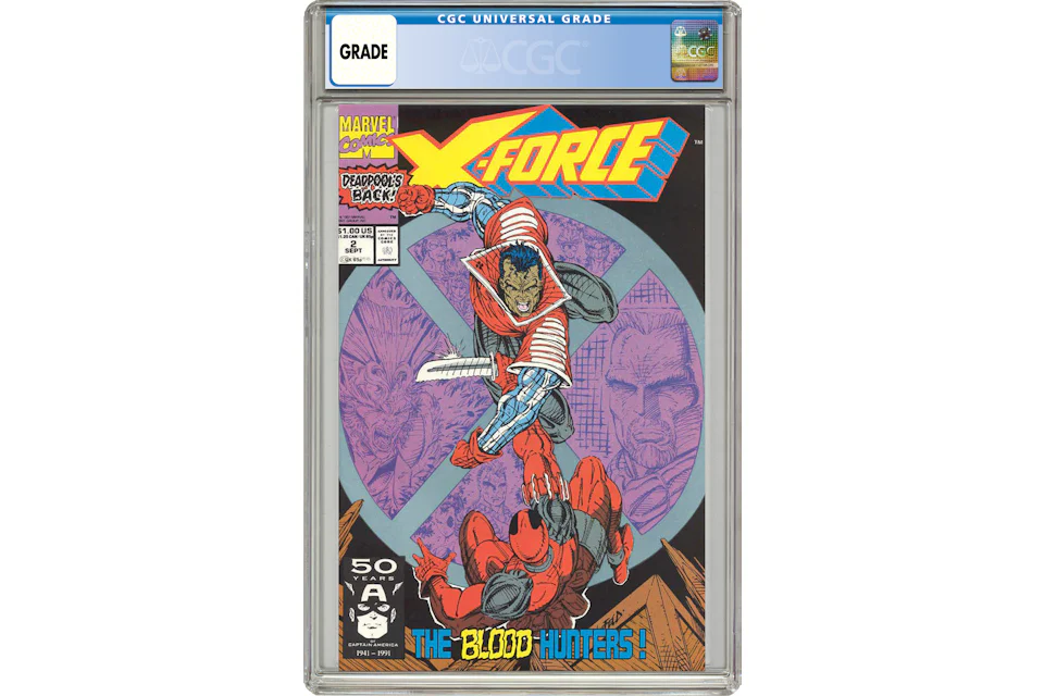 Marvel X-Force #2 (2nd App. of Deadpool; 1st App. of Weapon X) Comic Book CGC Graded