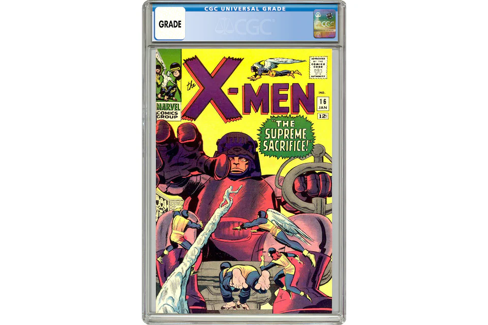 Marvel X-Men #16 (3rd App. of the Sentinels) Comic Book CGC Graded