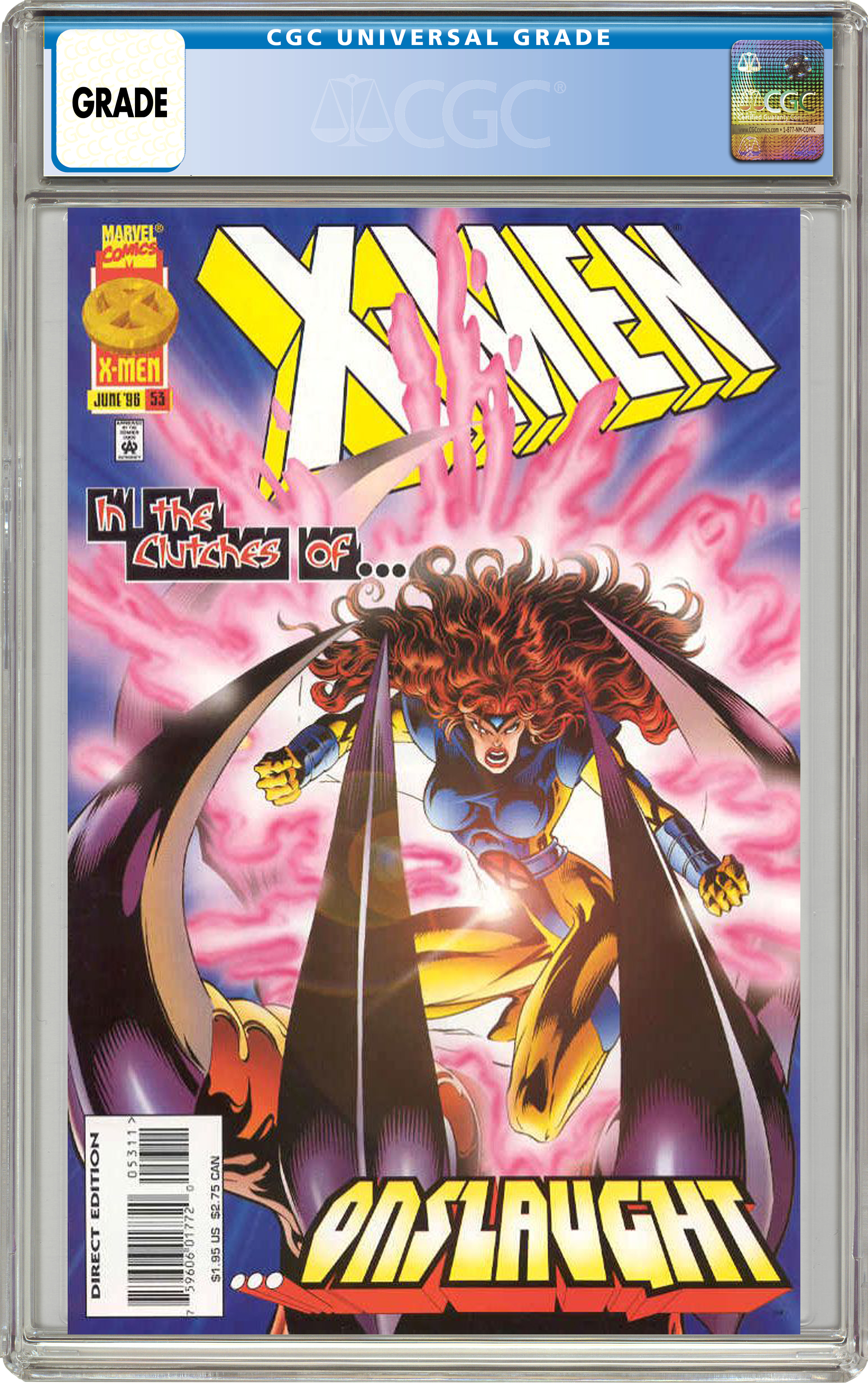 Marvel X-Men #53 (1st Full App. of Onslaught) Comic Book CGC 