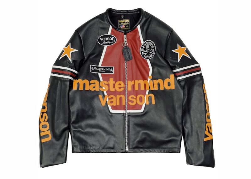 Mastermind World x Vanson Leather Star Jacket Multicolor