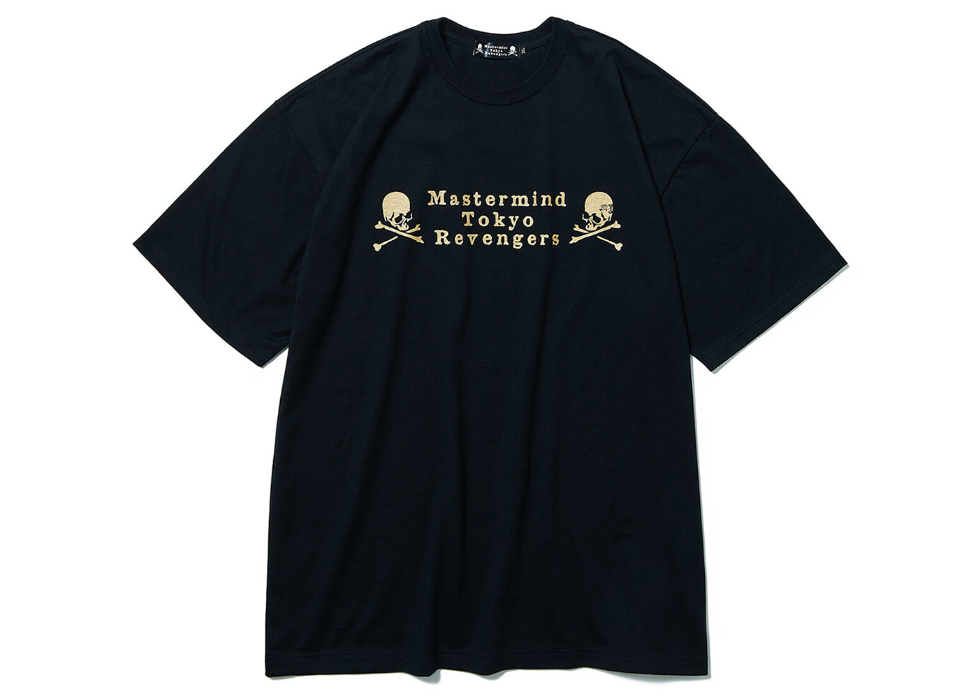 Mastermind x Tokyo Revengers Founder Logo T-Shirt Black Gold