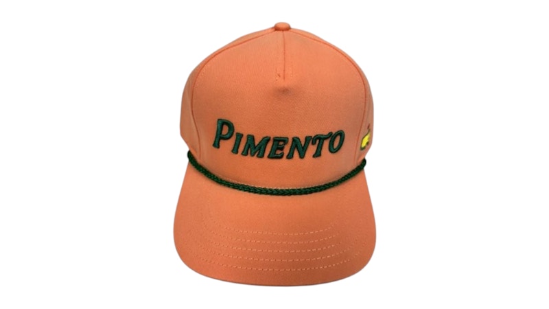 Pre-owned Masters Pimento Embroidered Rope Hat In Orange