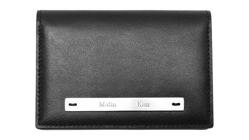 【Matin Kim】SLIM L BUSINESS WALLET Matin Kim Slim Metal Business Wallet Black - SS25 - US