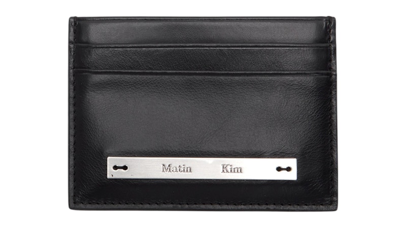 Pre-owned Matin Kim Vintage Card Wallet In Black